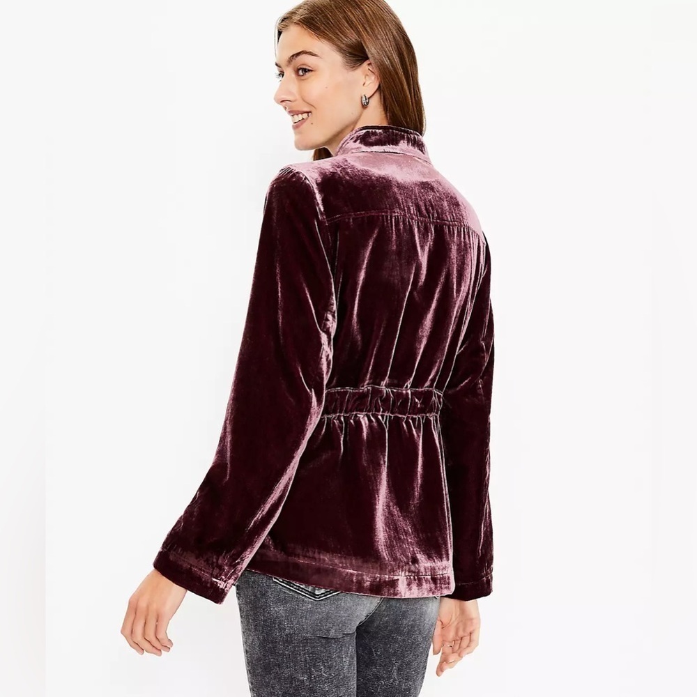 LOFT Velvet Utility Jacket - Picture 3 of 9